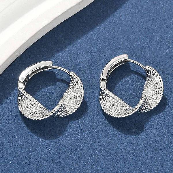 Brass Hoop Earrings - image