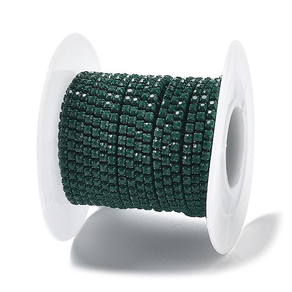 Iron Rhinestone Glass Cup Chain