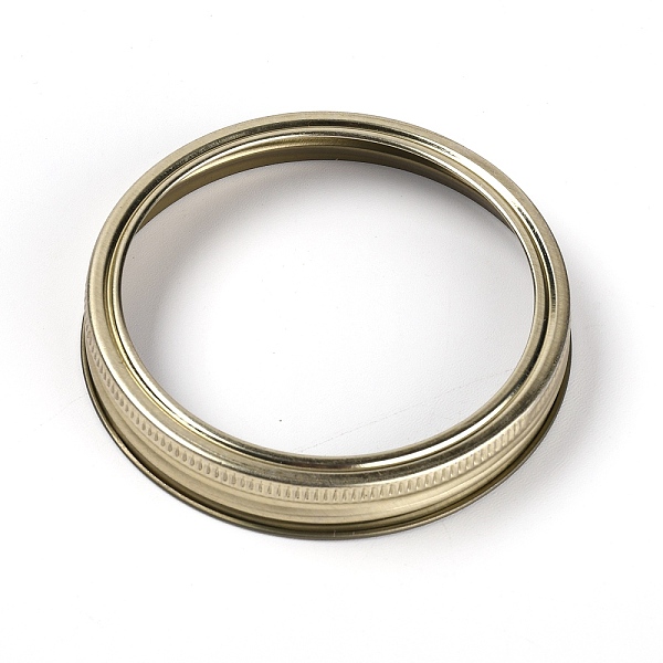 

PandaHall Tinplate Screw Cover, Flat Round, Light Gold, 89x15mm Tinplate
