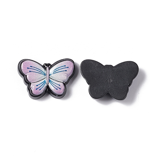 

PandaHall Opaque Resin Cabochons, Butterfly, Plum, 16x23x5mm Resin Butterfly Purple