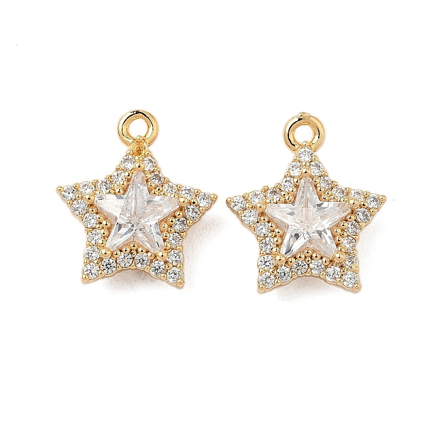 Brass Micro Pave Cl… - image