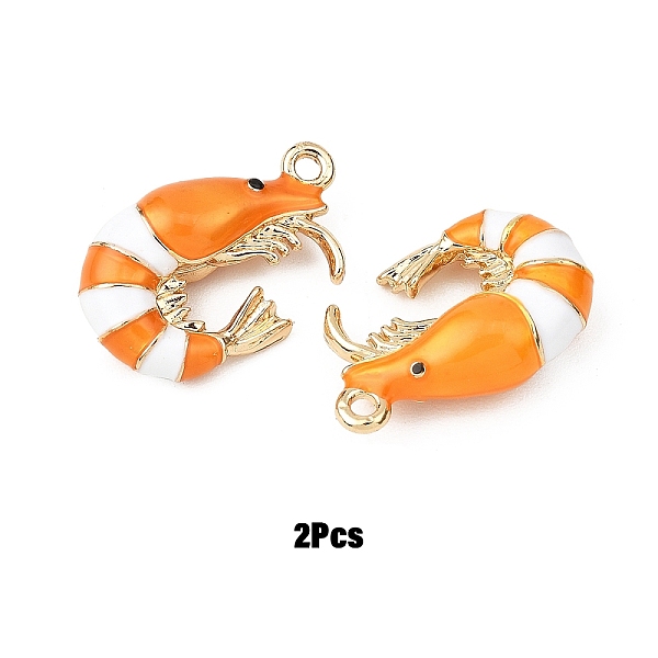 2pcs pendentifs en émail en alliage
