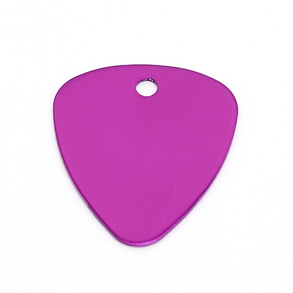 

PandaHall Aluminum Blank Pendants, Triangle, Purple, 33x28x1mm, Hole: 3mm, 10pcs/bag Aluminum Triangle Purple