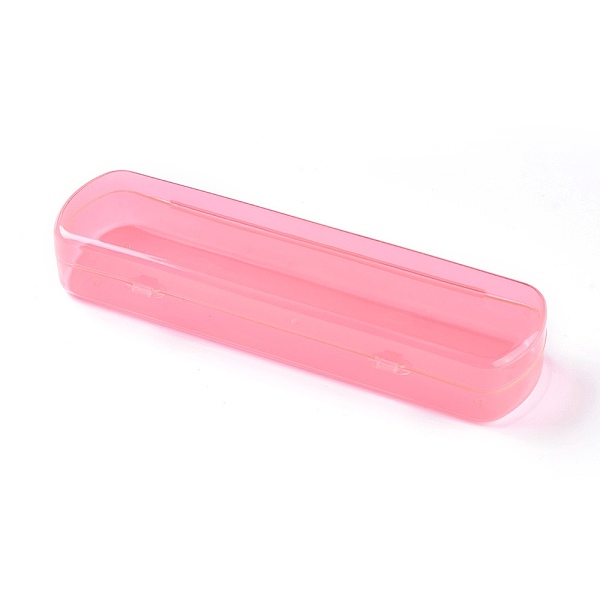 PandaHall Plastic Bead Containers, Rectangle, Pink, 20.9x5.9x3.25cm Plastic Rectangle Pink