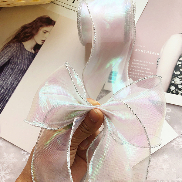 

PandaHall Yarn Ribbon, for Bowknot Tie, Sew on Hair Barrette Accessories, White, 2-3/8~2-3/4 inch(60~70mm), about 38.28 Yards(35m)/Bag Fibre...