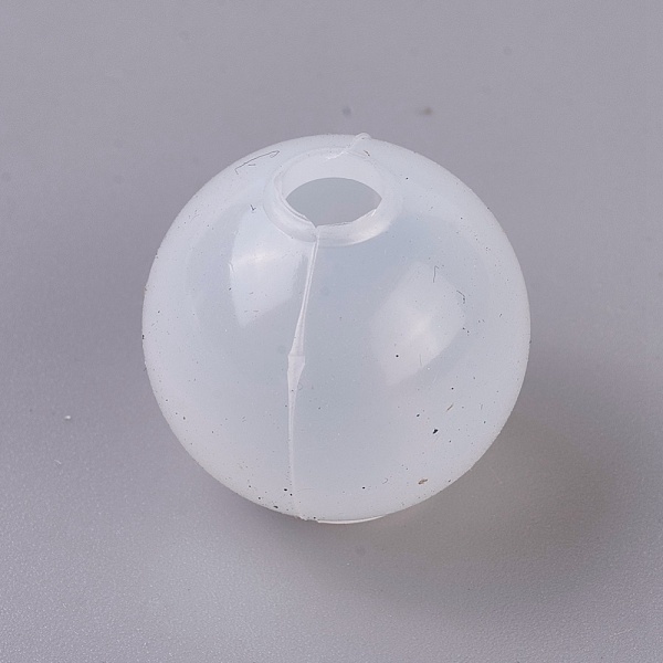 

PandaHall Silicone Molds, Resin Casting Molds, For UV Resin, Epoxy Resin Jewelry Making, Sphere Mold, Ball, White, 24x22.5mm, Hole: 10mm...