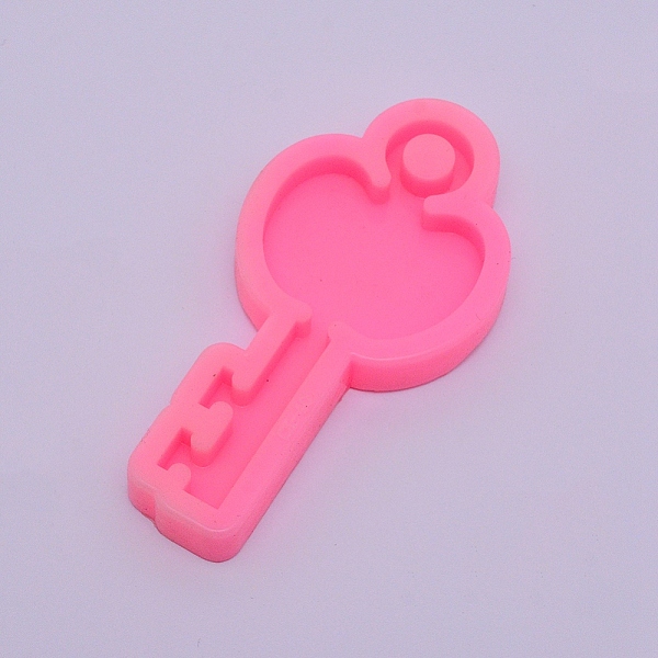 

PandaHall Keychain Silicone Molds, Resin Casting Molds, For UV Resin, Epoxy Resin Jewelry Making, Hot Pink, 81x41x10mm, Hole: 7mm Silicone...