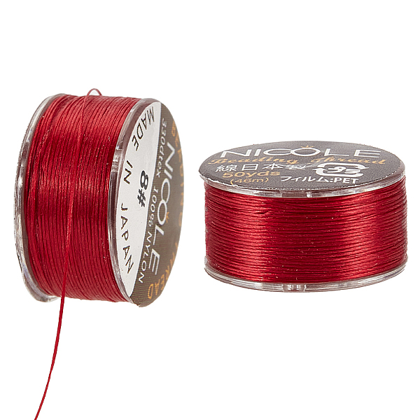 

PandaHall PH 0.1mm Beading String 100 Yards Nylon Seed Bead Thread Bracelet Beading Thread Sewing Thread Nylon Thread String for Leather...