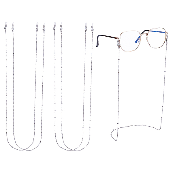 

PandaHall Unicraftale 304 Stainless Stee Eyeglasses Chains, Neck Strap for Eyeglasses, with Cable Chains, Round Beads, Lobster Claw Clasps...