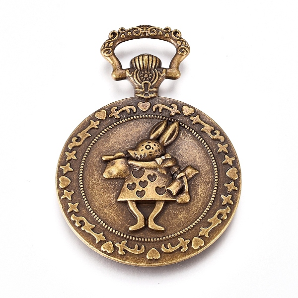 

PandaHall Tibetan Style Pendant Cabochon Settings, Cadmium Free & Nickel Free & Lead Free, Flat Round, Antique Bronze, 63x44x6mm, Hole...
