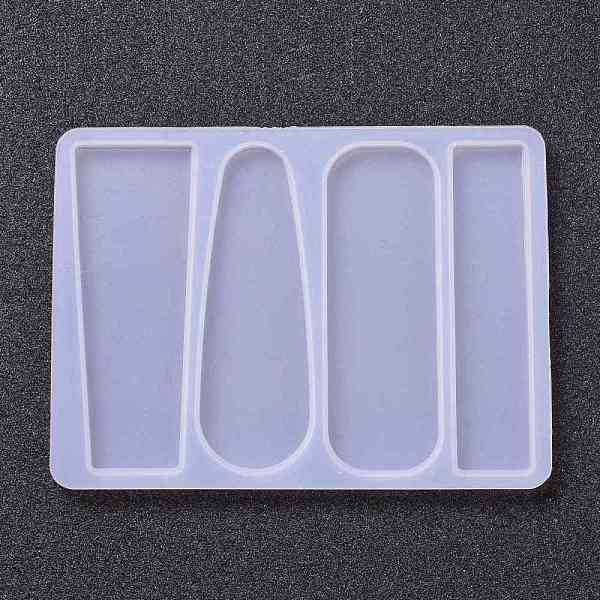 

PandaHall DIY Silicone Hair Clip Molds, Resin Casting Molds, for UV Resin, Epoxy Resin Jewelry Making, Rectangle & Teardrop & Column, White...
