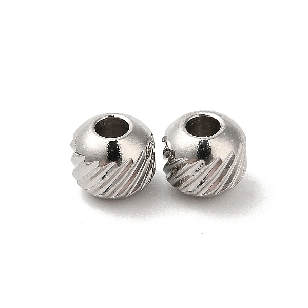 

PandaHall 304 Stainless Steel Bead, Round, Stainless Steel Color, 5mm, Hole: 2mm 304 Stainless Steel Round