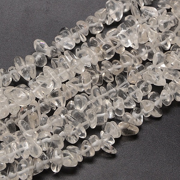 Natural Quartz Crystal Chips Beads Strands