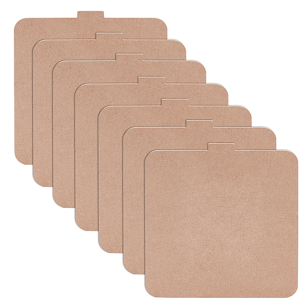 

PandaHall BENECREAT 7 Pack Pottery Bats Tool 7.2x6.85inch Square Bat for Pottery Wheel with Removable Inserts Square Pottery Bats for..., Brown