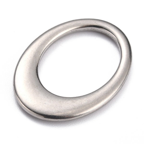

PandaHall 304 Stainless Steel Linking Ring, Oval, Stainless Steel Color, 26x19x2.3mm 304 Stainless Steel Oval