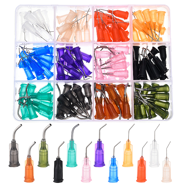 

PandaHall BENECREAT 120Pcs 12 Colors Blunt Tip Dispensing Needle with Luer Lock Synthetical Dispensing Needle for Refilling E-Liquid Inks..., Multicolor