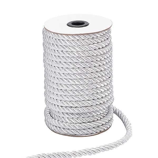 

PandaHall Nylon Thread, for Home Decorate, Upholstery, Curtain Tieback, Honor Cord, White, 8mm, 20m/roll Nylon White