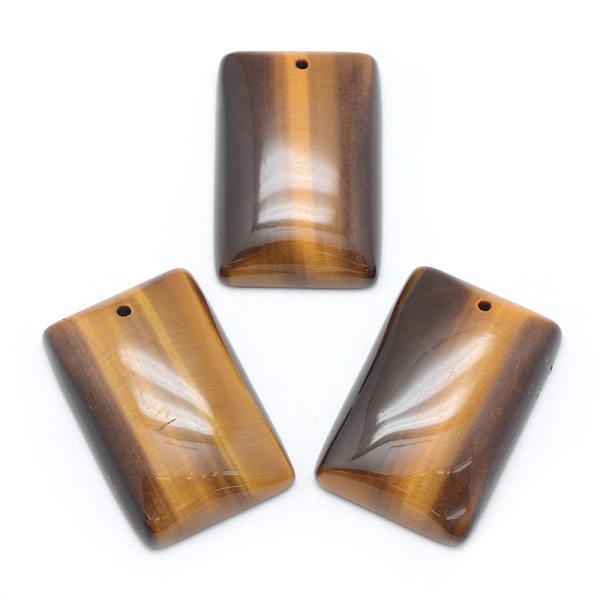 

PandaHall Natural Tiger Eye Pendants, Rectangle, 30x20x6mm, Hole: 1.5mm Tiger Eye Rectangle