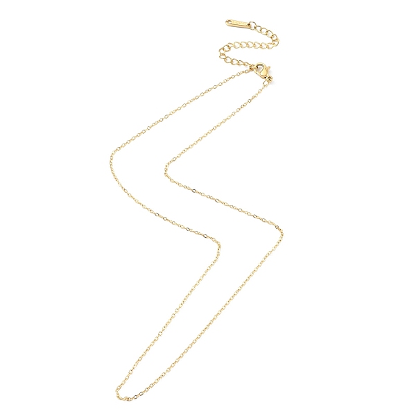 

PandaHall Ion Plating(IP) 304 Stainless Steel Cable Chain Necklace for Men Women, Real 14K Gold Plated, 15.87 inch(40.3cm) 304 Stainless...