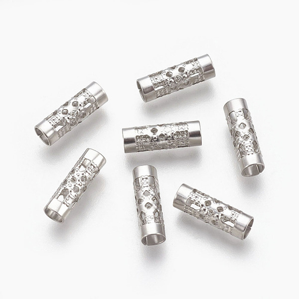 

PandaHall 304 Stainless Steel Beads, Column, Stainless Steel Color, 12x4mm, Hole: 3mm 304 Stainless Steel Column