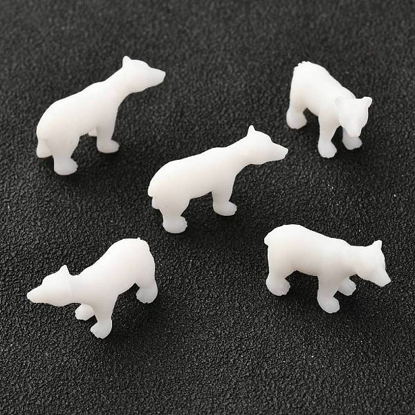 

PandaHall 3D Resin Model, UV Resin Filler, Epoxy Resin Jewelry Making, Polar Bear, White, 12x19x6mm Resin Bear White