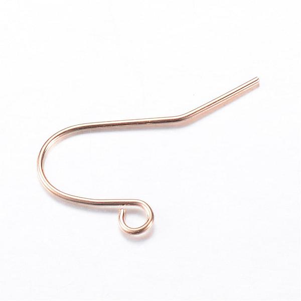 

PandaHall Iron Earring Hooks, Ear Wire, with Horizontal Loop, Light Gold, 19x16mm, Hole: 2mm, 22 Gauge, Pin: 0.6mm Iron