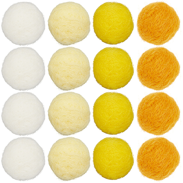 40Pcs 4 Colors Wool Felt Balls