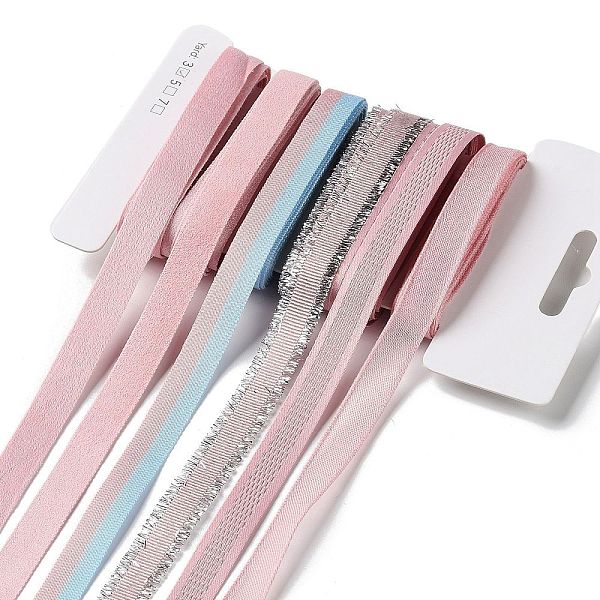

PandaHall 18 Yards 6 Styles Polyester Ribbon, for DIY Handmade Craft, Hair Bowknots and Gift Decoration, Pink Color Palette, Lavender..., Purple
