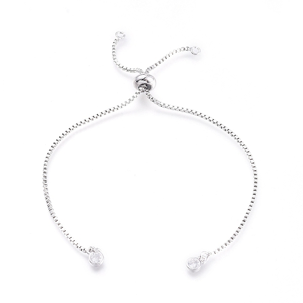 

PandaHall DanLingJewelry Brass Chain Bracelet Making, with Cubic Zirconia, Slider Bracelets Making, Lead Free & Nickel Free & Cadmium Free...