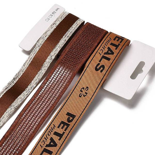 

PandaHall 9 Yards 3 Styles Polyester Ribbon, for DIY Handmade Craft, Hair Bowknots and Gift Decoration, Caramel Color Palette, Chocolate..., Brown