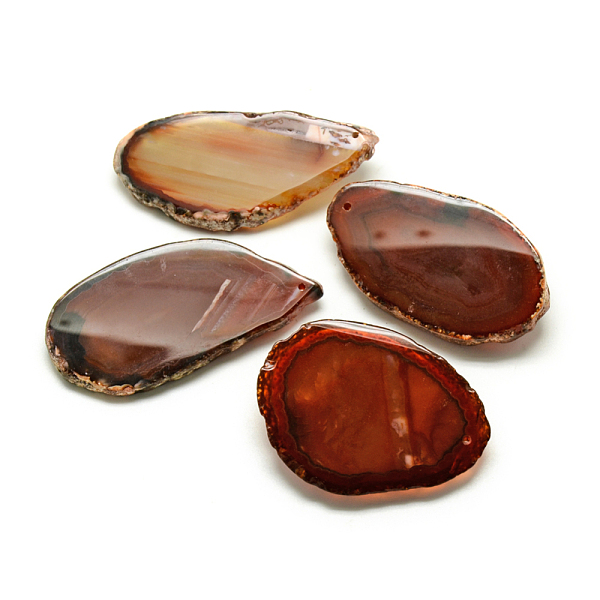 

PandaHall Natural Brazilian Agate Big Pendants, Dyed, Mixed Shapes, Saddle Brown, 50~75x30~50x4~7mm, Hole: 1.5mm Brazilian Agate Mixed...