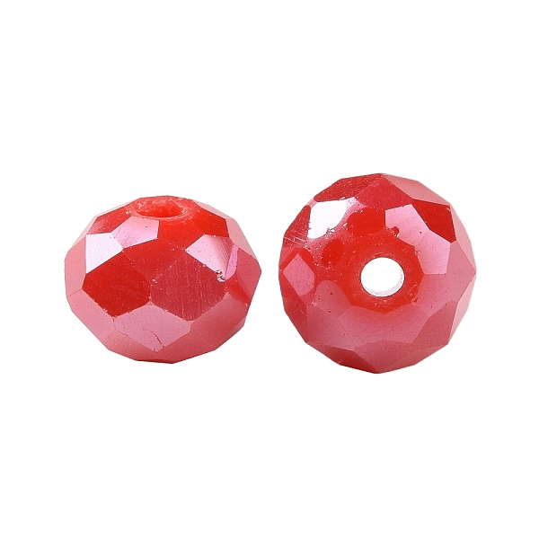 

PandaHall Electroplate Glass Beads, Pearl Luster Plated, Faceted, Rondelle, Mixed Color, 8x6mm, Hole: 1mm, 10 colors, 30pcs/color..., Multicolor