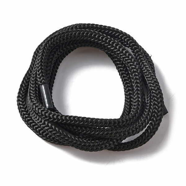

PandaHall Round Nylon Cords, for DIY Accessories, Black, 4mm, about 100cm/strand Nylon Black