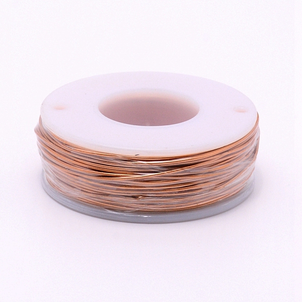 

PandaHall Matte Round Aluminum Wire, with Spool, Dark Salmon, 20 Gauge, 0.8mm, 36m/roll Aluminum Round