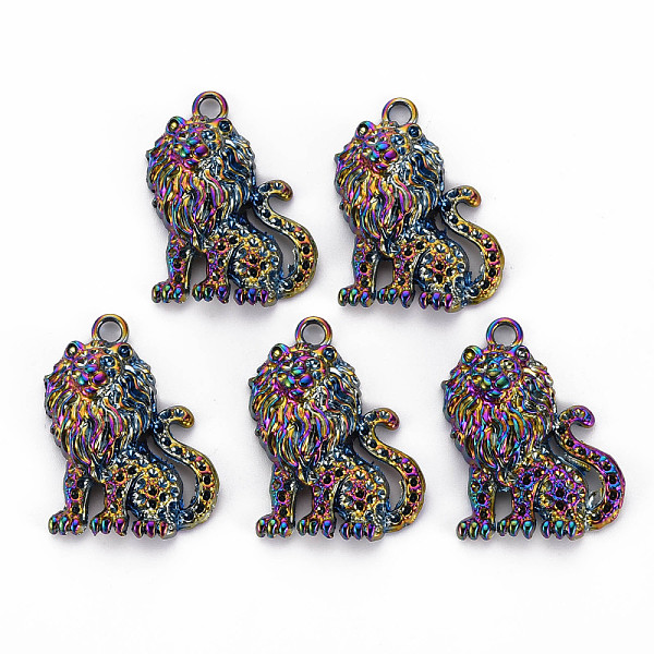 

PandaHall Alloy Pendant Rhinestone Settings, Cadmium Free & Nickel Free & Lead Free, Lion, Rainbow Color, Fit for 1.2mm Rhinestone...