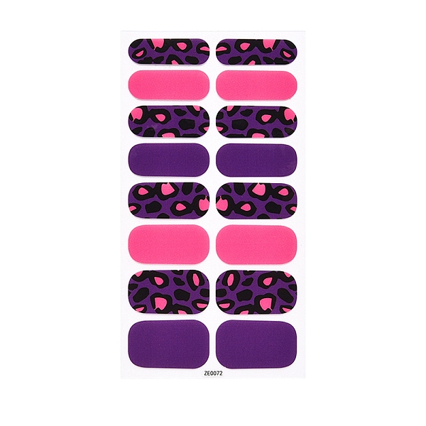 

PandaHall Full Wrap Fruit Nail Stickers, Self-Adhesive Geometry Nail Art Decal Strips, for Women Girls DIY Nail Art Decoration, Purple...