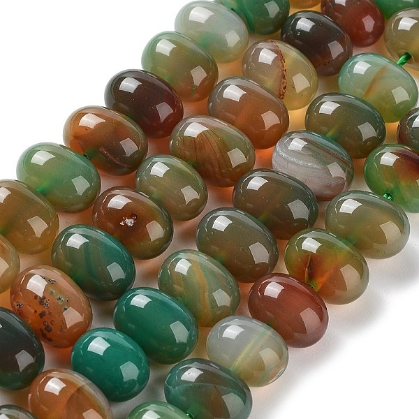 

PandaHall Natural Agate Beads Strands, Dyed & Heated, Egg, Medium Sea Green, 15~17x11~12mm, Hole: 1.6mm, about 14~15pcs/strand, 6.69~6.89...