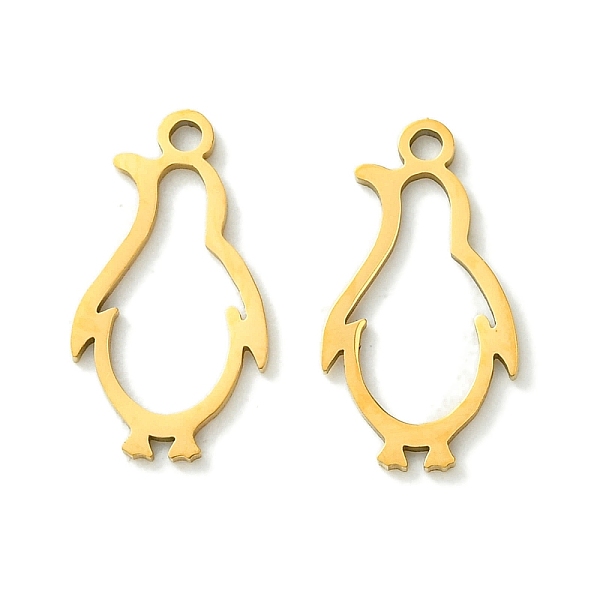 

PandaHall 201 Stainless Steel Pendants, Laser Cut, Penguin Charm, Real 18K Gold Plated, 17.5x9.5x1mm, Hole: 1.4mm 201 Stainless Steel...