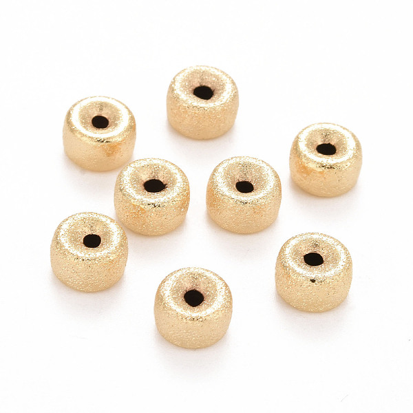 

PandaHall Eco-Friendly Brass Spacers Beads, Long-Lasting Plated, Lead Free & Cadmium Free, Flat Donut, Real 24K Gold Plated, 8x5mm, Hole...