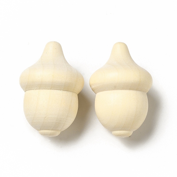 

PandaHall Unfinished Wood Pine Cones, for Children's Toys, Painting Craft, Beige, 3.6x2.4cm Wood Yellow