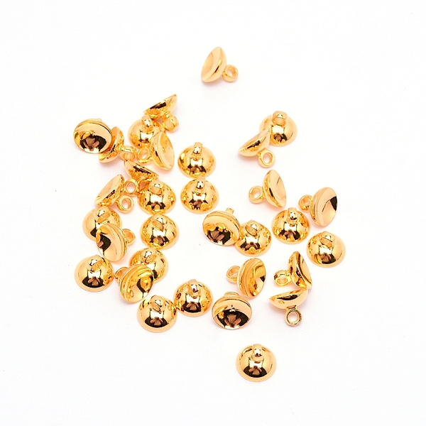 

PandaHall Brass Bead Cap Pendant Bails, for Globe Glass Bubble Cover Pendant Making, Golden, 8x6.5mm, Hole: 2mm, 100pcs/bag Brass