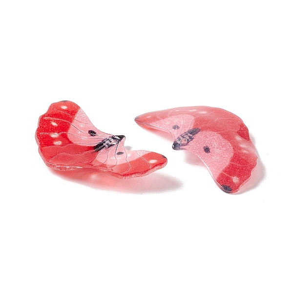 

PandaHall Plastic Heat Shrink Film Pendants, Butterfly, Red, 18x33x3mm, Hole: 1mm Plastic Butterfly Red