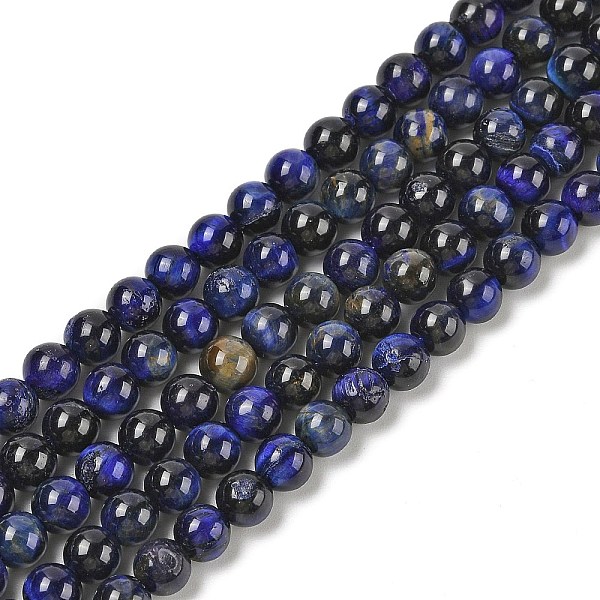 Brins de perles en œil de tigre naturel de qualité ab
