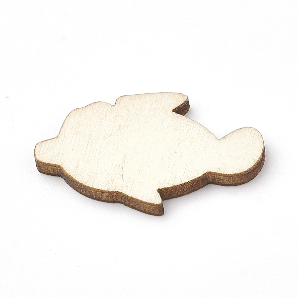 

PandaHall Wooden Cabochons, Laser Cut Wood Shapes, Fish, PapayaWhip, 30.5x18x2.5mm Wood Fish Orange