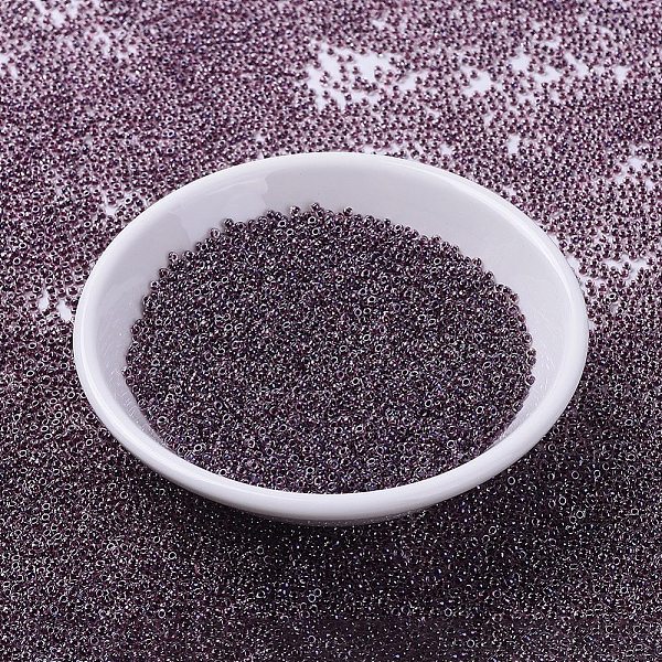 

PandaHall MIYUKI Round Rocailles Beads, Japanese Seed Beads, 11/0, (RR3208) Magic Purple Cranberry Lined Crystal, 2x1.3mm, Hole: 0.8mm...