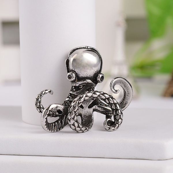 

PandaHall Retro 316 Surgical Stainless Steel Octopus Pendants, Antique Silver, 29.5x33.5x11.5mm, Hole: 4x3mm 316 Surgical Stainless Steel...