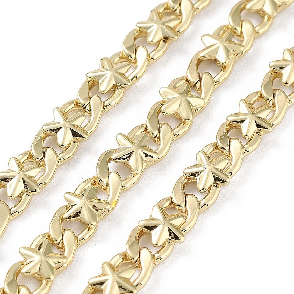 

PandaHall Rack Plating Brass Curb Chains, Long-Lasting Plated, Soldered, with Spool, Lead Free & Cadmium Free, Real 18K Gold Plated, Link...