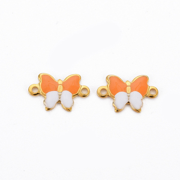 

PandaHall 304 Stainless Steel Enamel Links Connectors, Two Tone, Butterfly, Real 16K Gold Plated, Cadmium Free & Nickel Free & Lead Free...