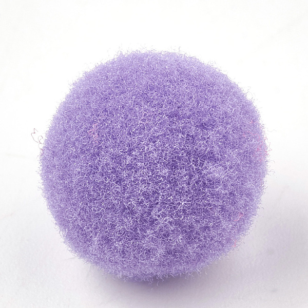 

PandaHall DIY Doll Craft Pom Pom Polyester Pom Pom Balls, Medium Purple, 25mm Polyester Purple