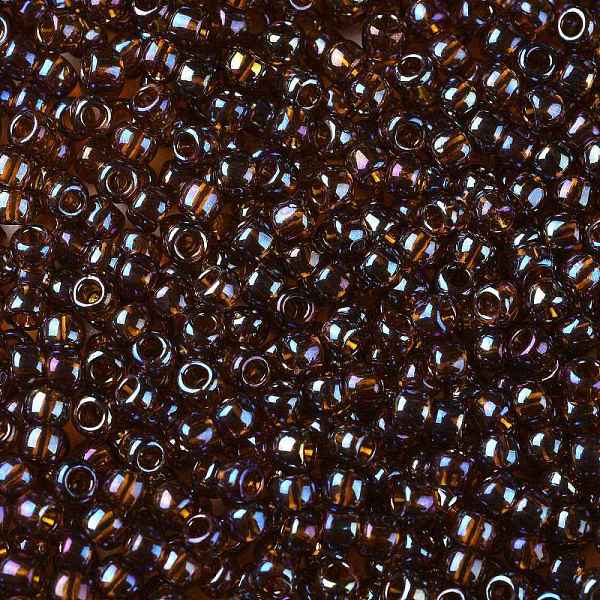 

PandaHall TOHO Round Seed Beads, Japanese Seed Beads, (454) Gold Luster Root beer, 8/0, 3mm, Hole: 1mm, about 10000pcs/pound Glass Brown
